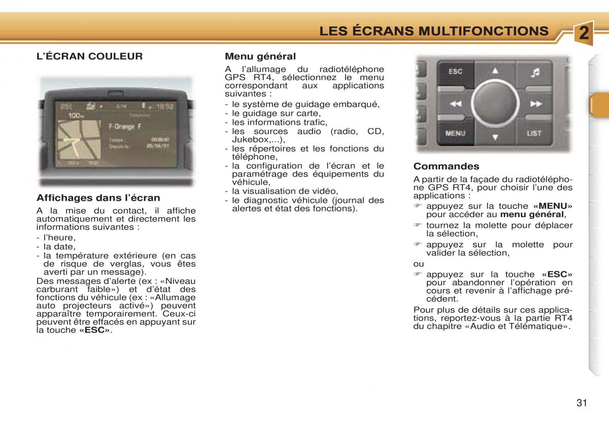 Peugeot 307 CC manuel du proprietaire / page 37