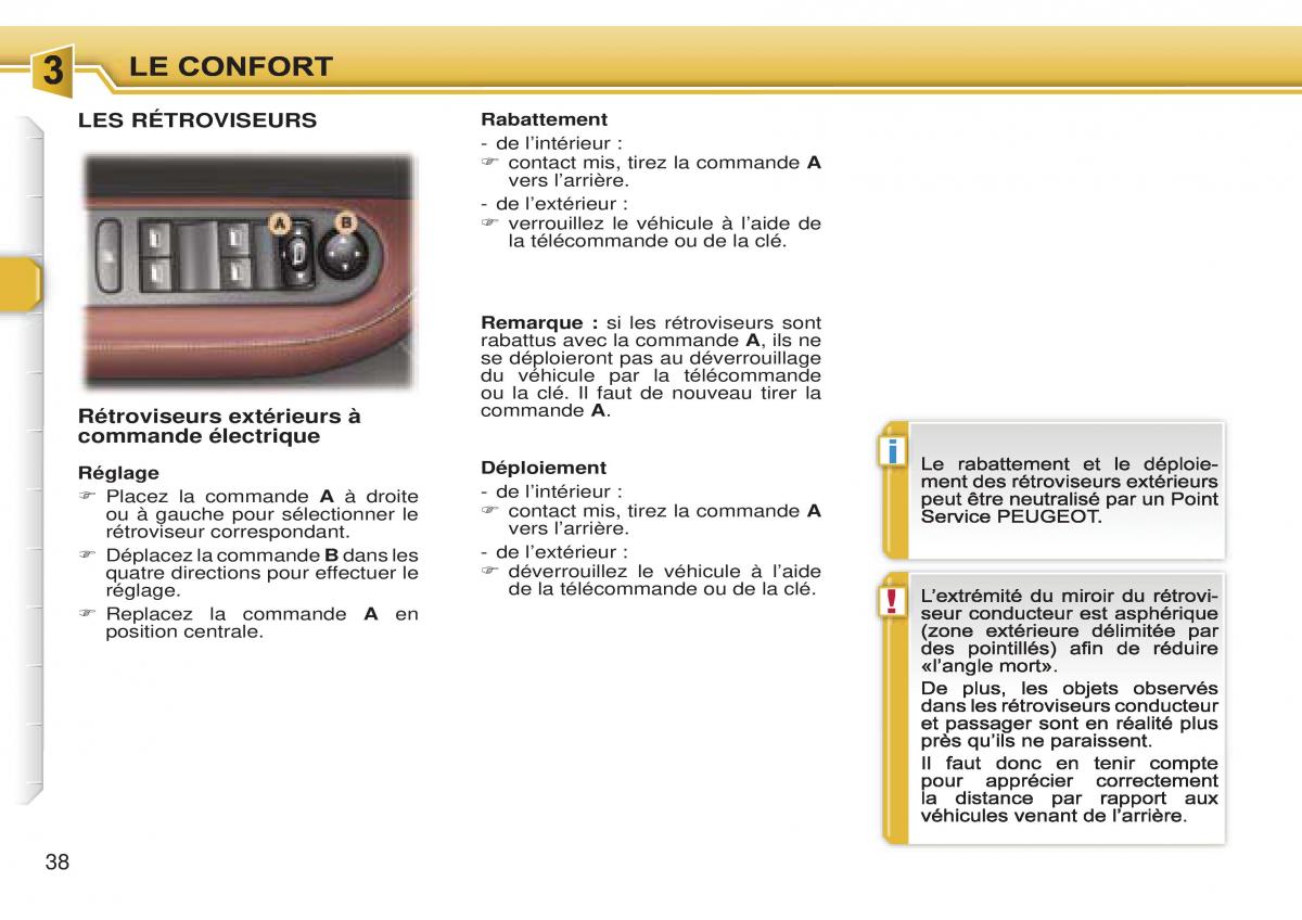 Peugeot 307 CC manuel du proprietaire / page 44