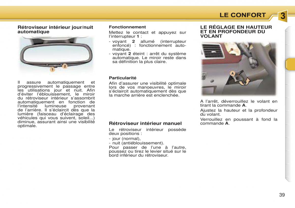 Peugeot 307 CC manuel du proprietaire / page 45