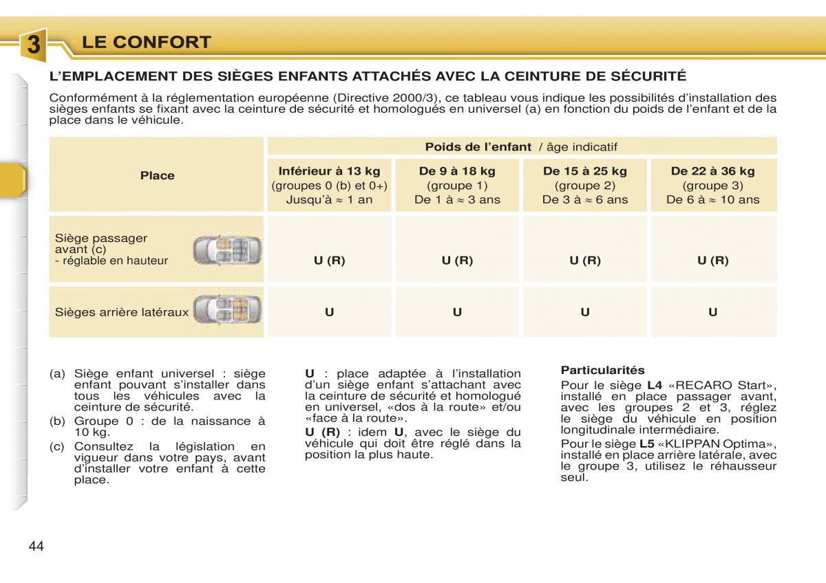 Peugeot 307 CC manuel du proprietaire / page 50