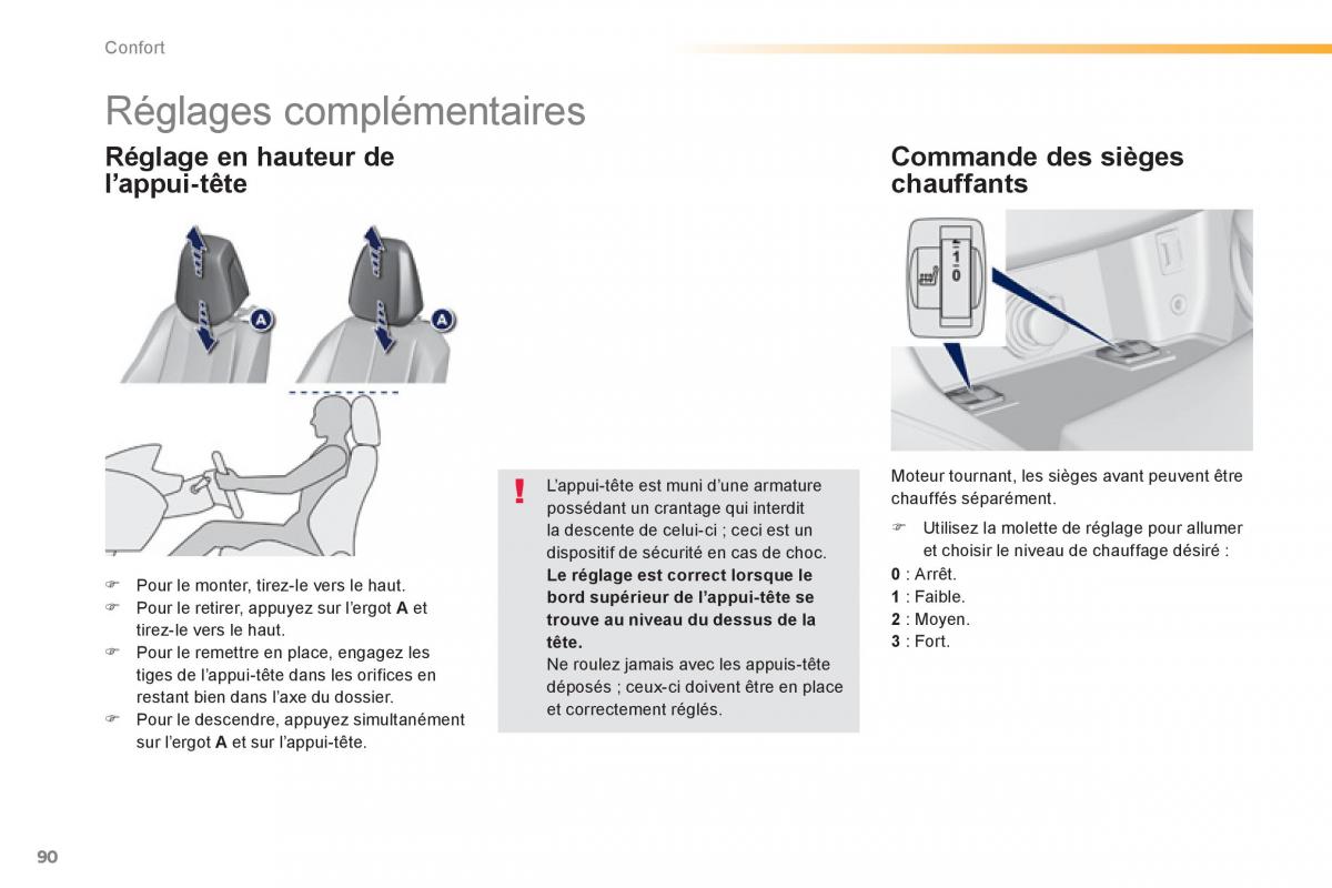 Peugeot 308 FL manuel du proprietaire / page 92