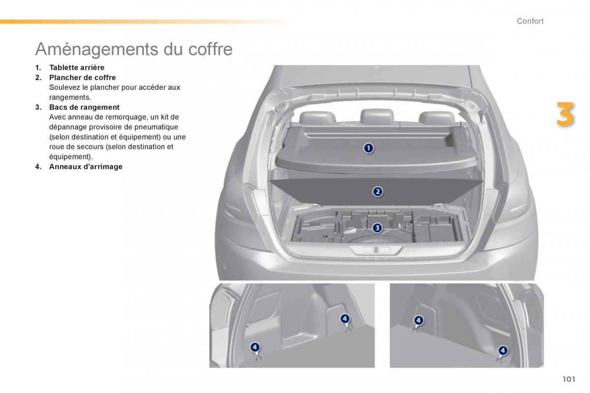 Peugeot 308 FL manuel du proprietaire / page 103