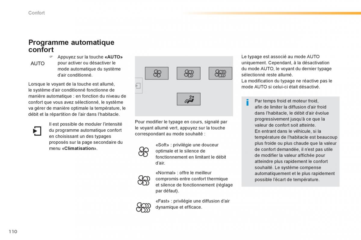 Peugeot 308 FL manuel du proprietaire / page 112