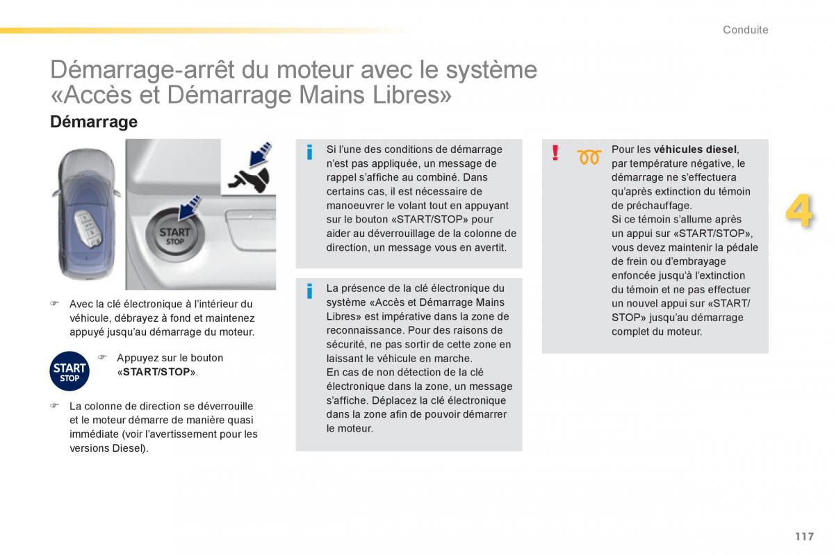 Peugeot 308 FL manuel du proprietaire / page 119