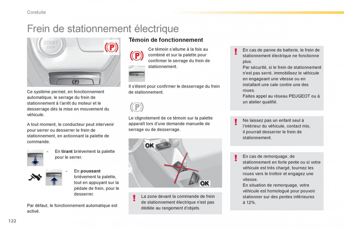 Peugeot 308 FL manuel du proprietaire / page 124