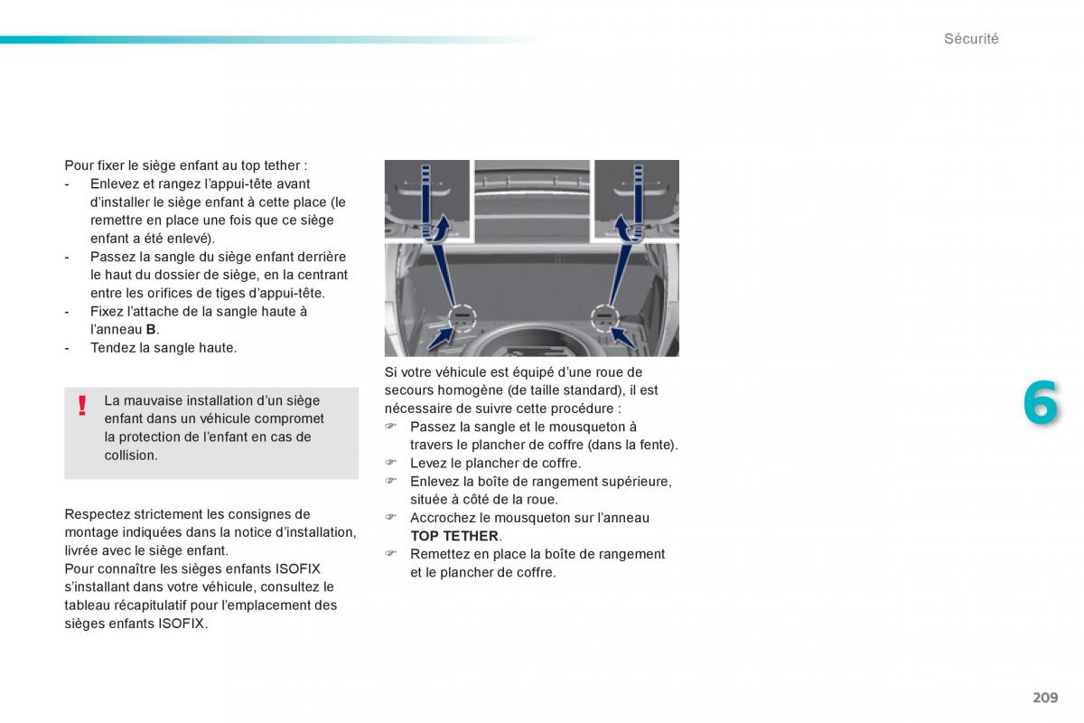 Peugeot 308 FL manuel du proprietaire / page 211