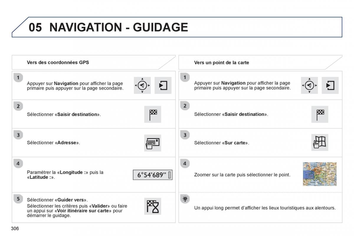 Peugeot 308 FL manuel du proprietaire / page 308