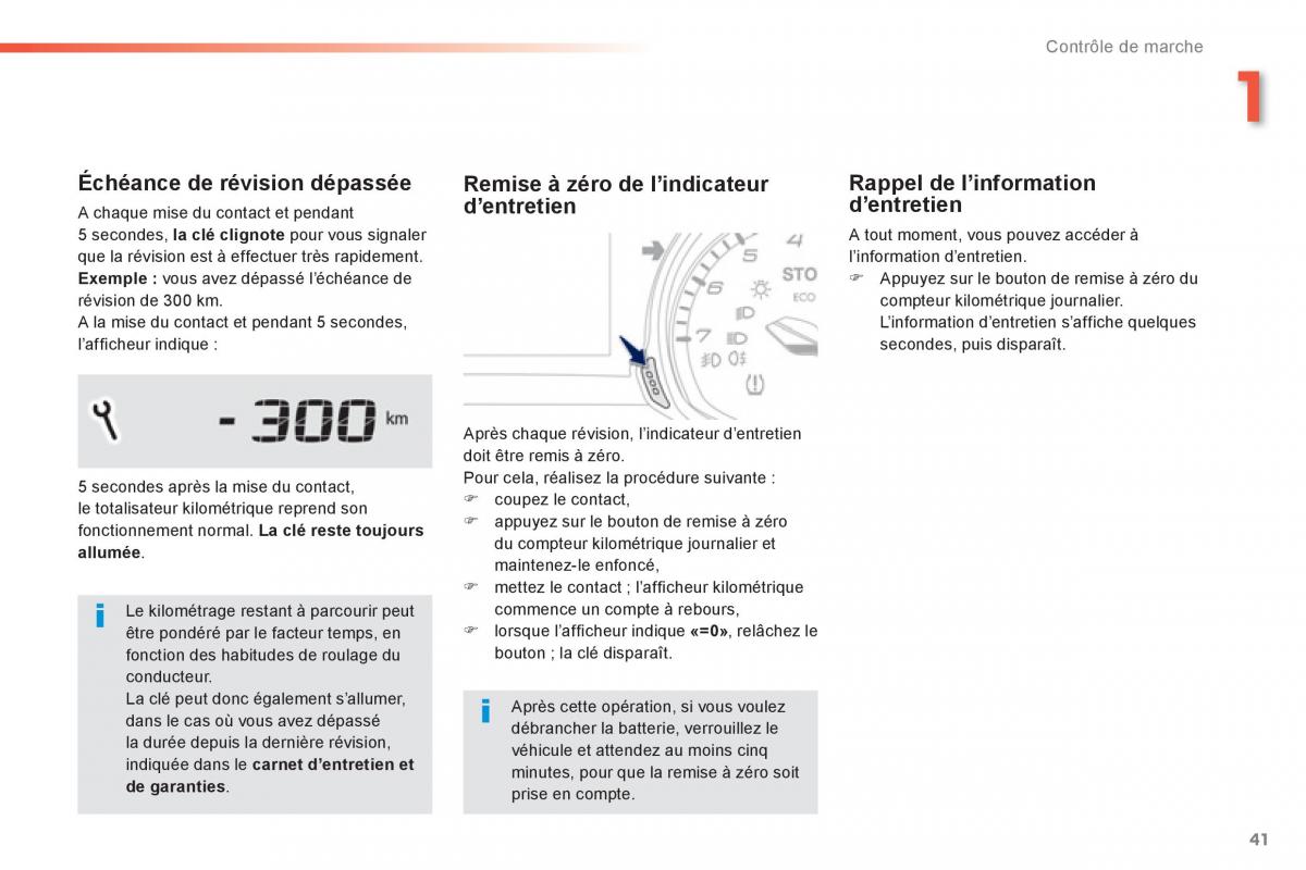 Peugeot 308 FL manuel du proprietaire / page 43