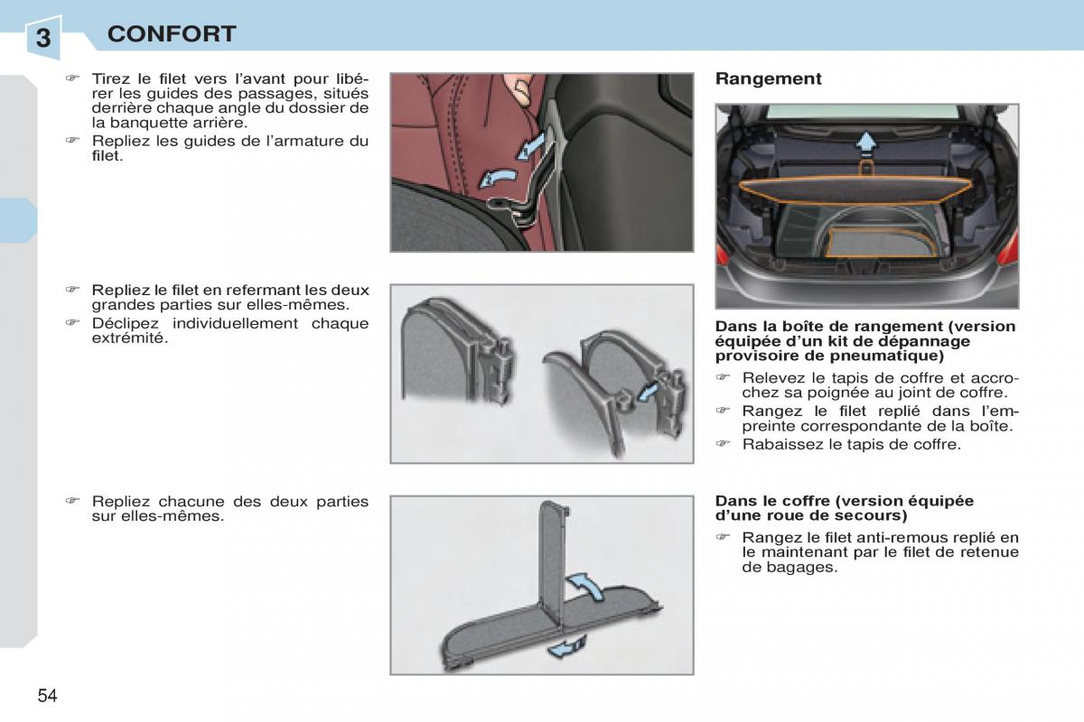 Peugeot 308 CC manuel du proprietaire / page 55