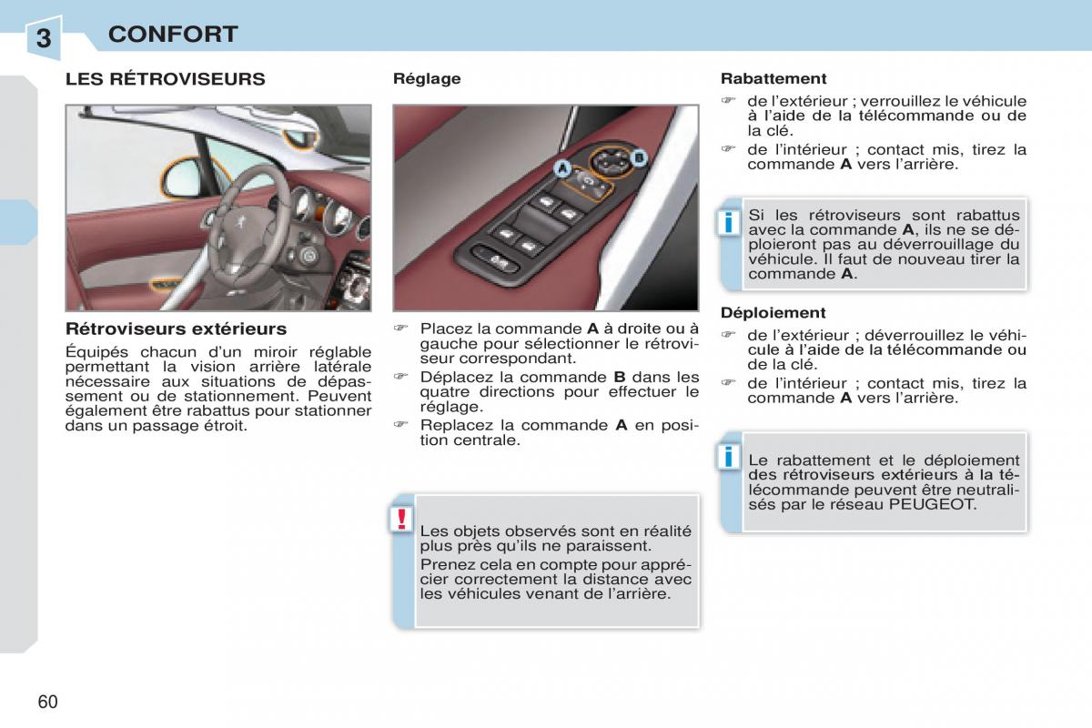 Peugeot 308 CC manuel du proprietaire / page 61