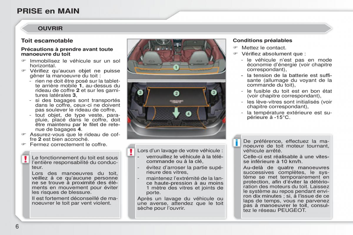 Peugeot 308 CC manuel du proprietaire / page 7