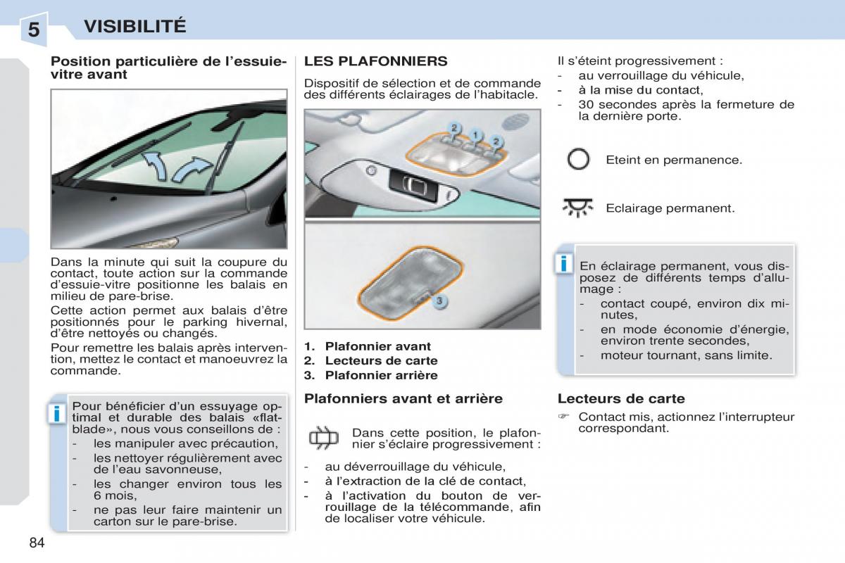 Peugeot 308 CC manuel du proprietaire / page 85