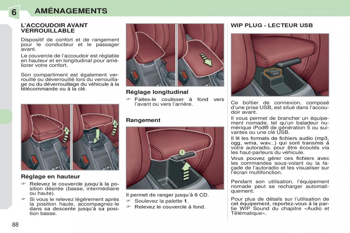 Peugeot 308 CC manuel du proprietaire / page 89