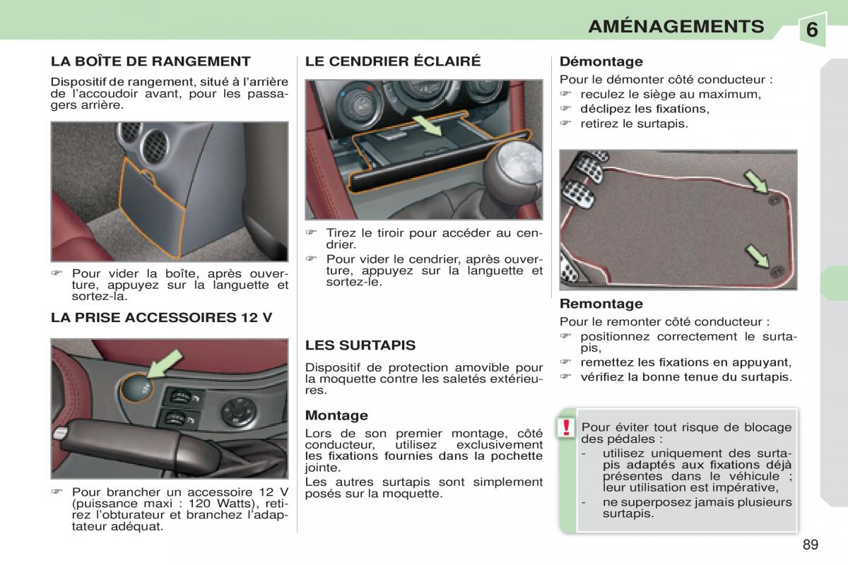 Peugeot 308 CC manuel du proprietaire / page 90