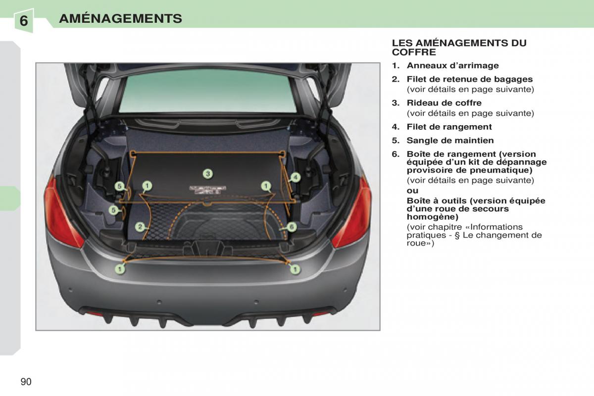 Peugeot 308 CC manuel du proprietaire / page 91