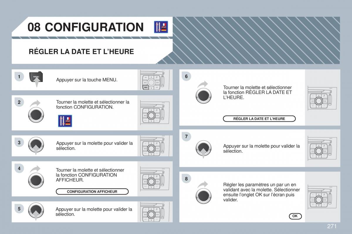 Peugeot 308 CC manuel du proprietaire / page 272