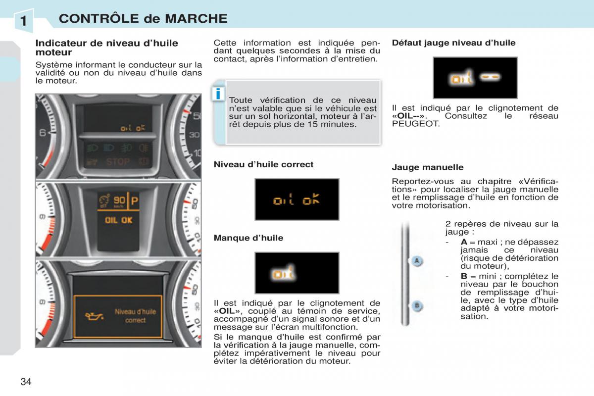 Peugeot 308 CC manuel du proprietaire / page 35