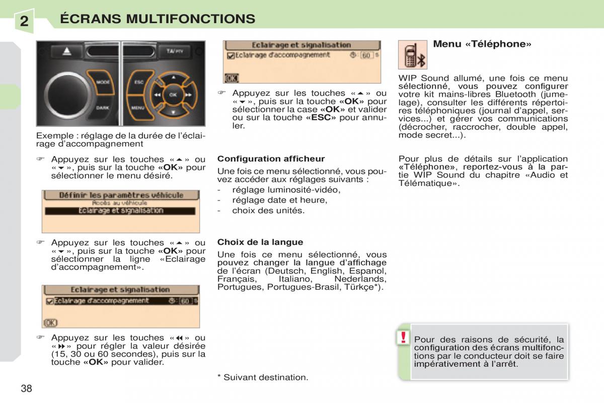 Peugeot 308 CC manuel du proprietaire / page 39