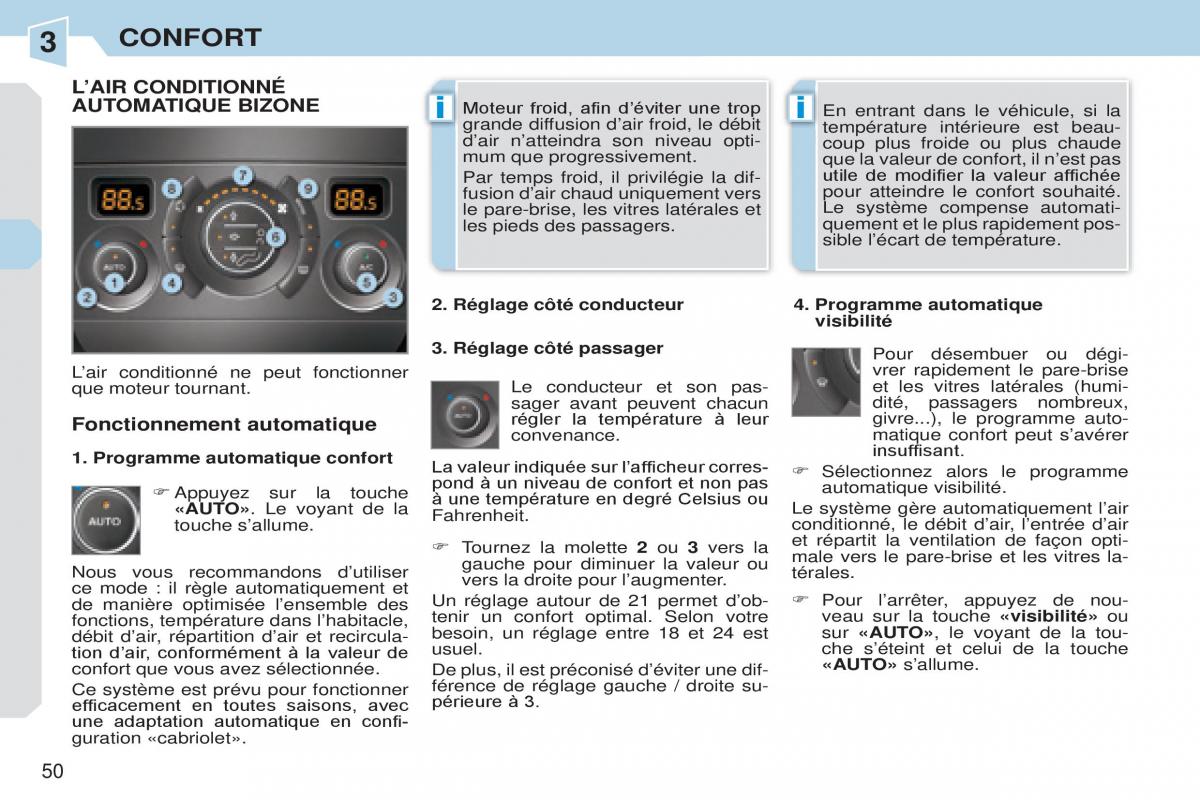 Peugeot 308 CC manuel du proprietaire / page 51