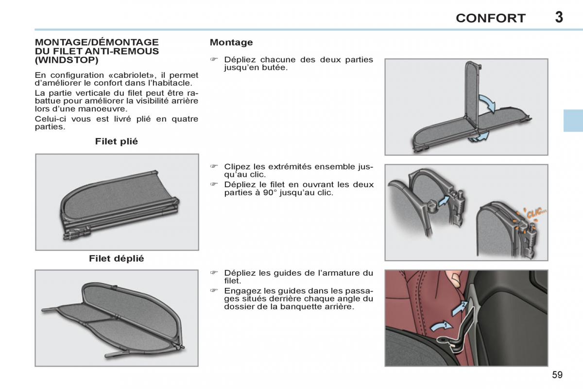 Peugeot 308 CC FL manuel du proprietaire / page 61