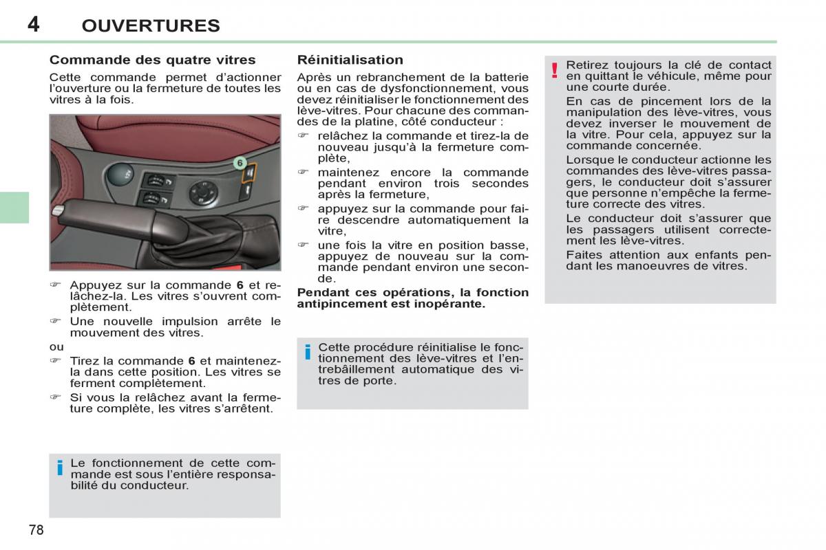 Peugeot 308 CC FL manuel du proprietaire / page 80