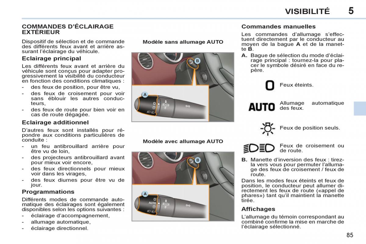 Peugeot 308 CC FL manuel du proprietaire / page 87