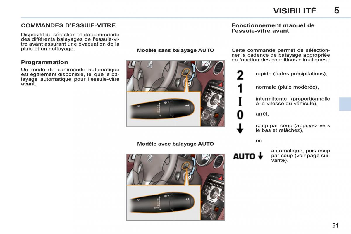 Peugeot 308 CC FL manuel du proprietaire / page 93