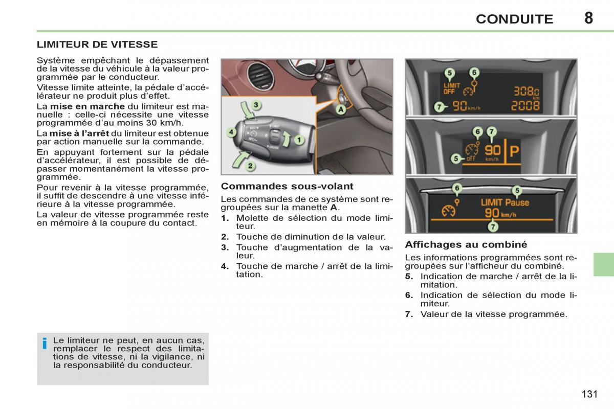 Peugeot 308 CC FL manuel du proprietaire / page 133