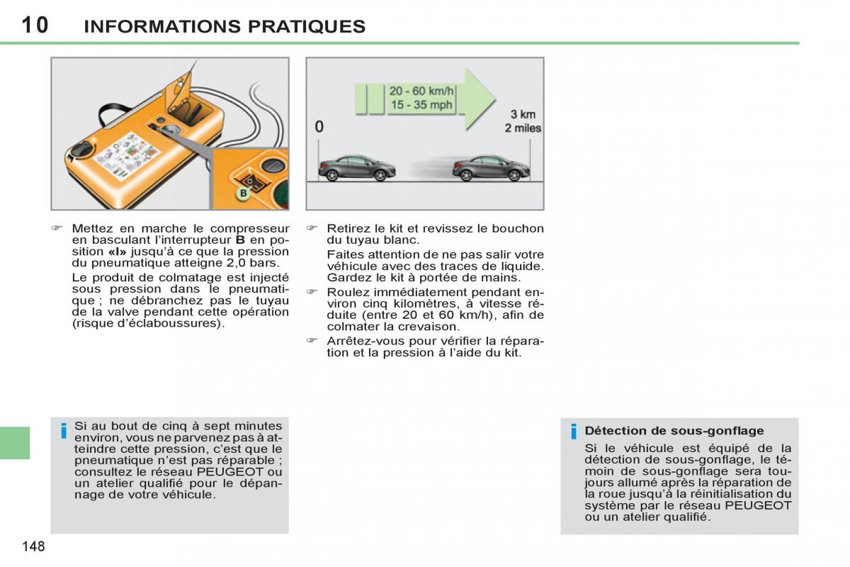 Peugeot 308 CC FL manuel du proprietaire / page 150