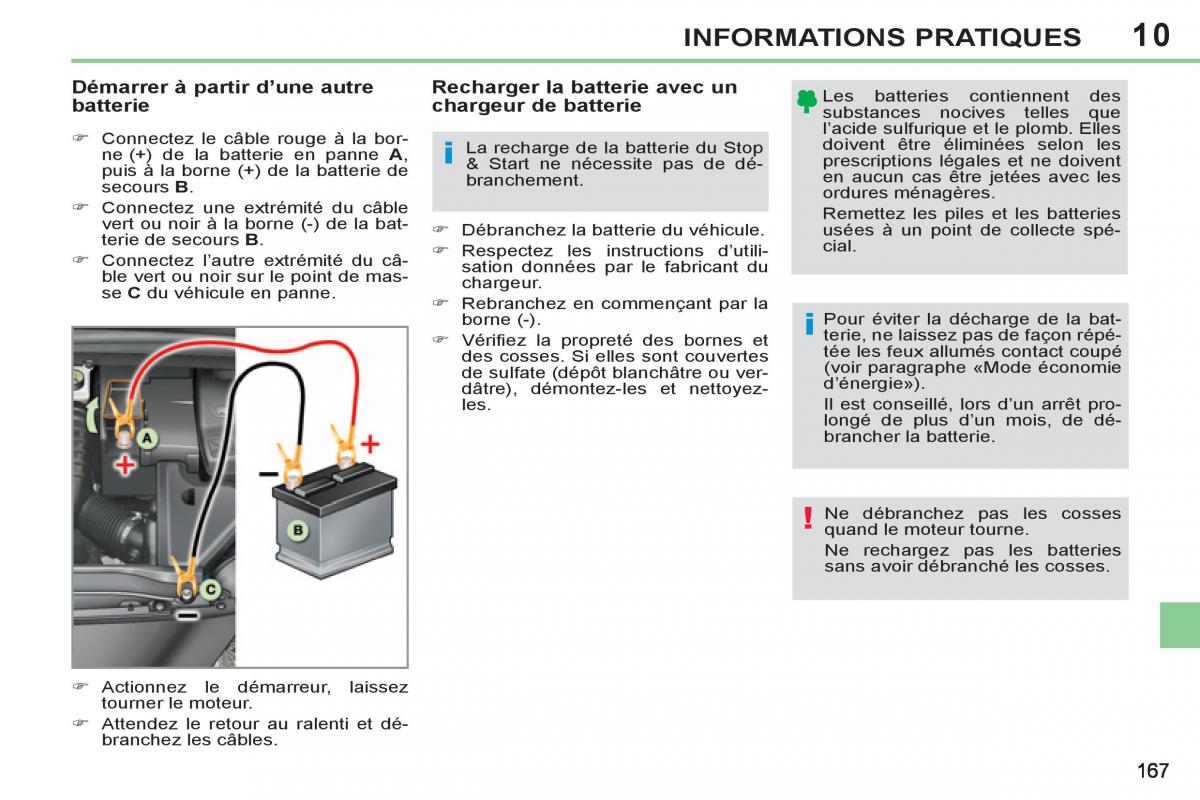 Peugeot 308 CC FL manuel du proprietaire / page 169