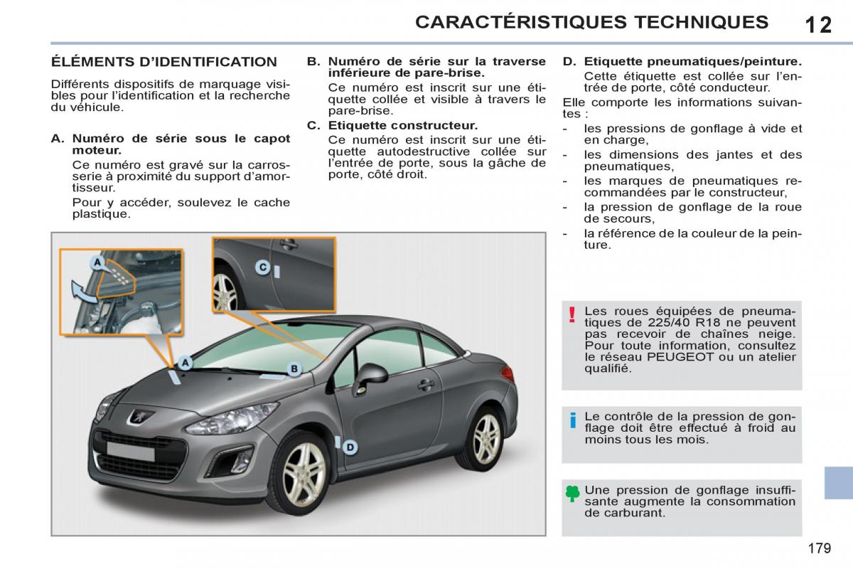 Peugeot 308 CC FL manuel du proprietaire / page 181