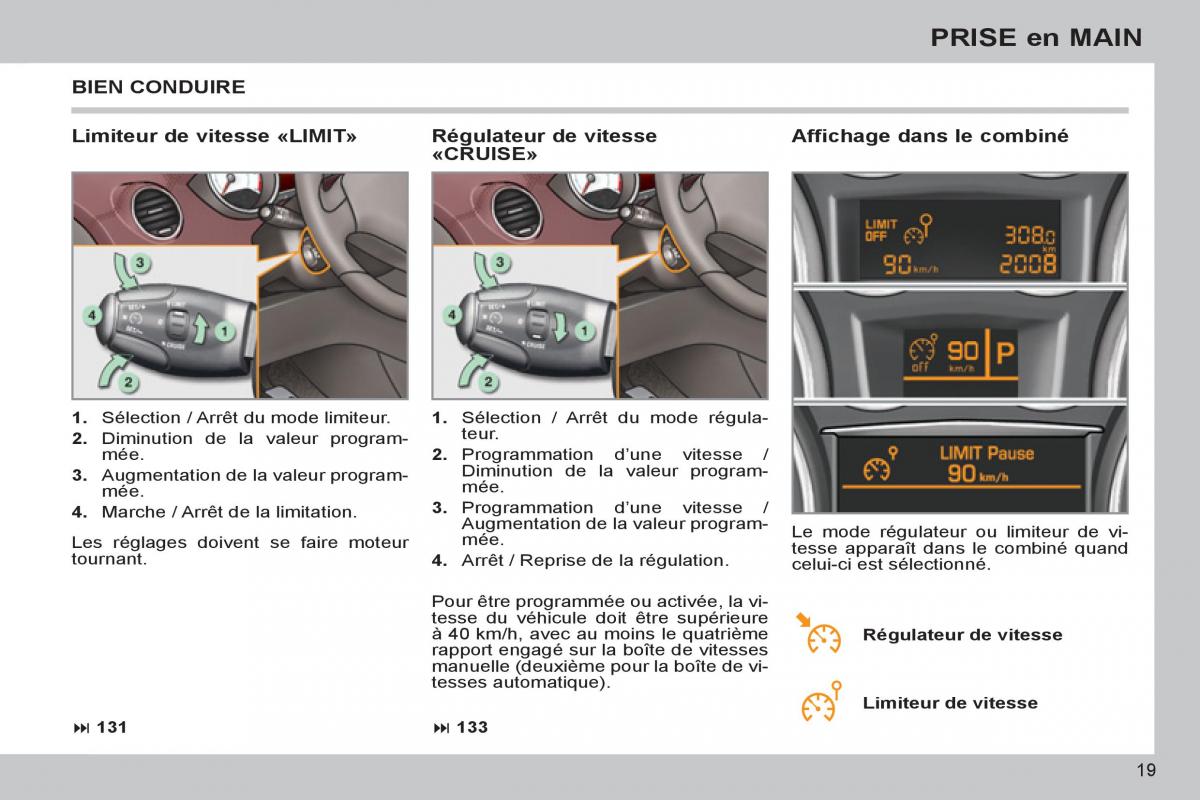 Peugeot 308 CC FL manuel du proprietaire / page 21