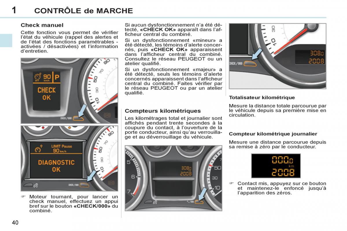 Peugeot 308 CC FL manuel du proprietaire / page 42