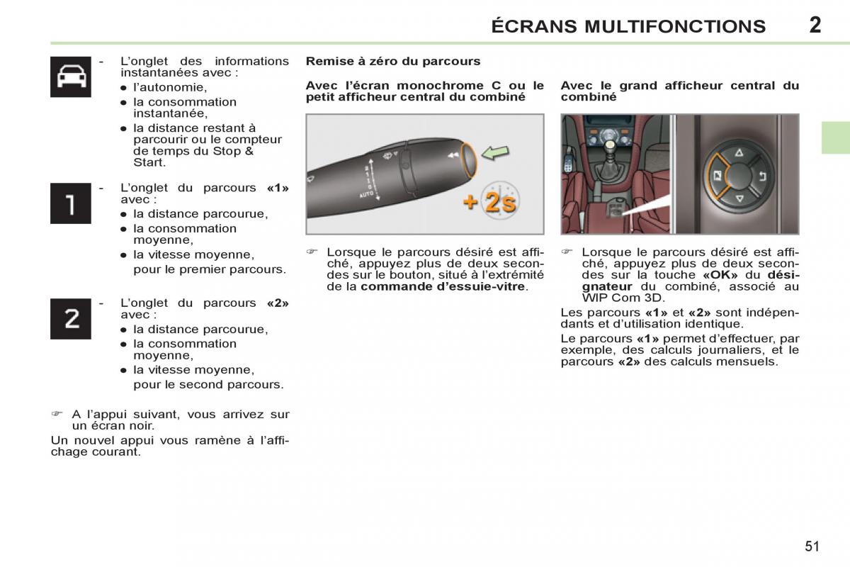 Peugeot 308 CC FL manuel du proprietaire / page 53