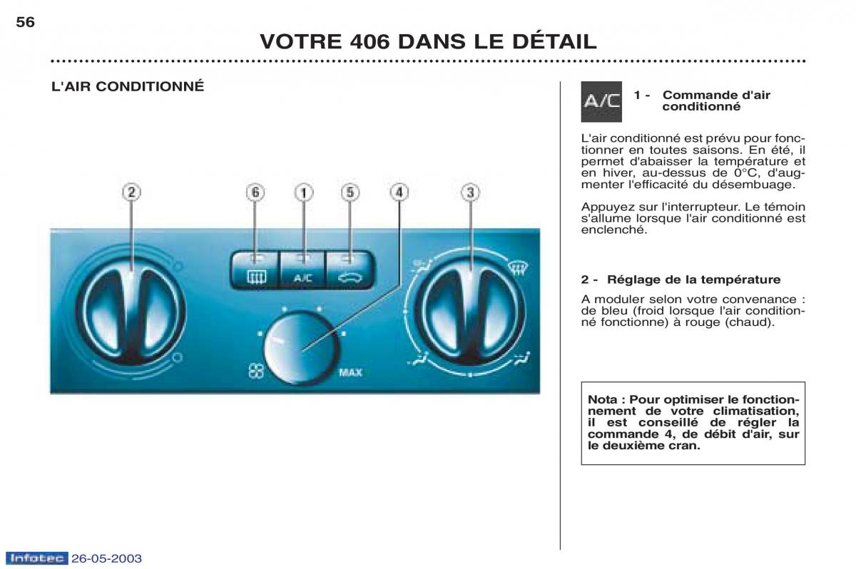 Peugeot 406 manuel du proprietaire / page 67