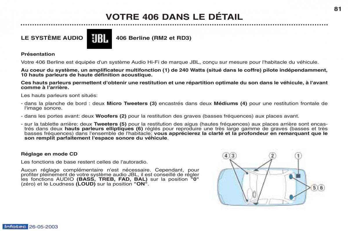 Peugeot 406 manuel du proprietaire / page 92