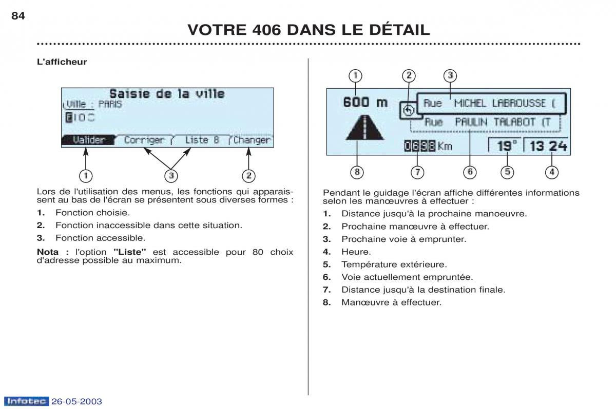 Peugeot 406 manuel du proprietaire / page 95