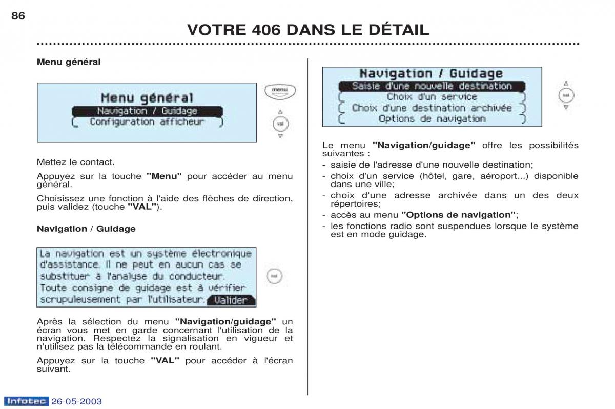 Peugeot 406 manuel du proprietaire / page 97