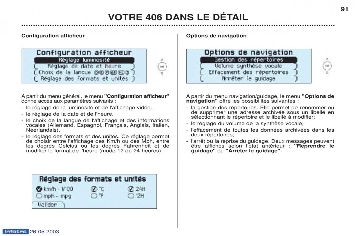 Peugeot 406 manuel du proprietaire / page 102