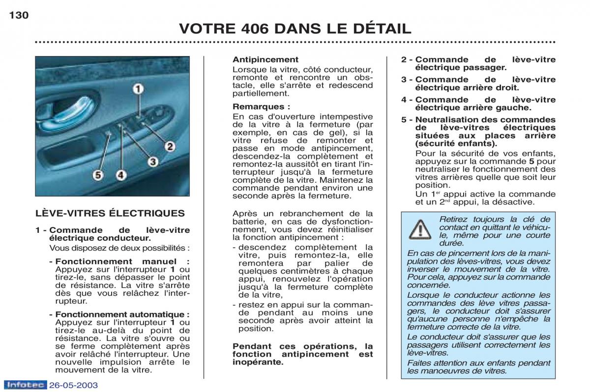 Peugeot 406 manuel du proprietaire / page 142