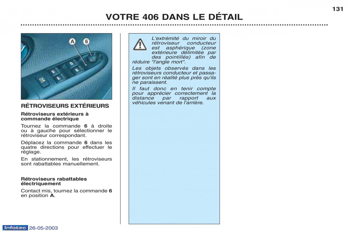 Peugeot 406 manuel du proprietaire / page 143