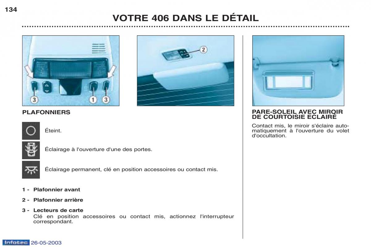 Peugeot 406 manuel du proprietaire / page 146