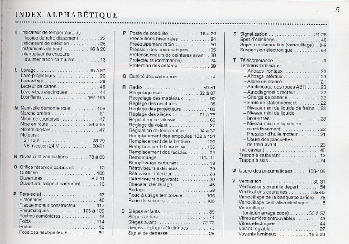 Peugeot 406 Coupe manuel du proprietaire / page 6