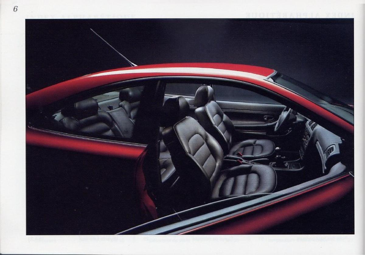 Peugeot 406 Coupe manuel du proprietaire / page 7