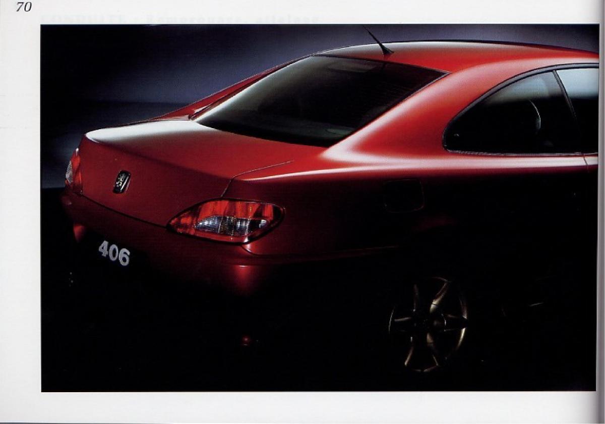 Peugeot 406 Coupe manuel du proprietaire / page 71