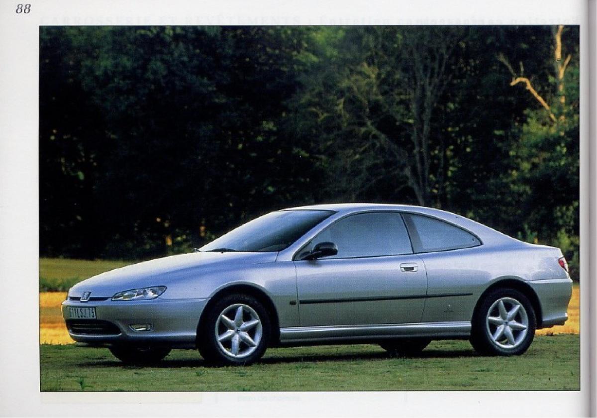 Peugeot 406 Coupe manuel du proprietaire / page 89