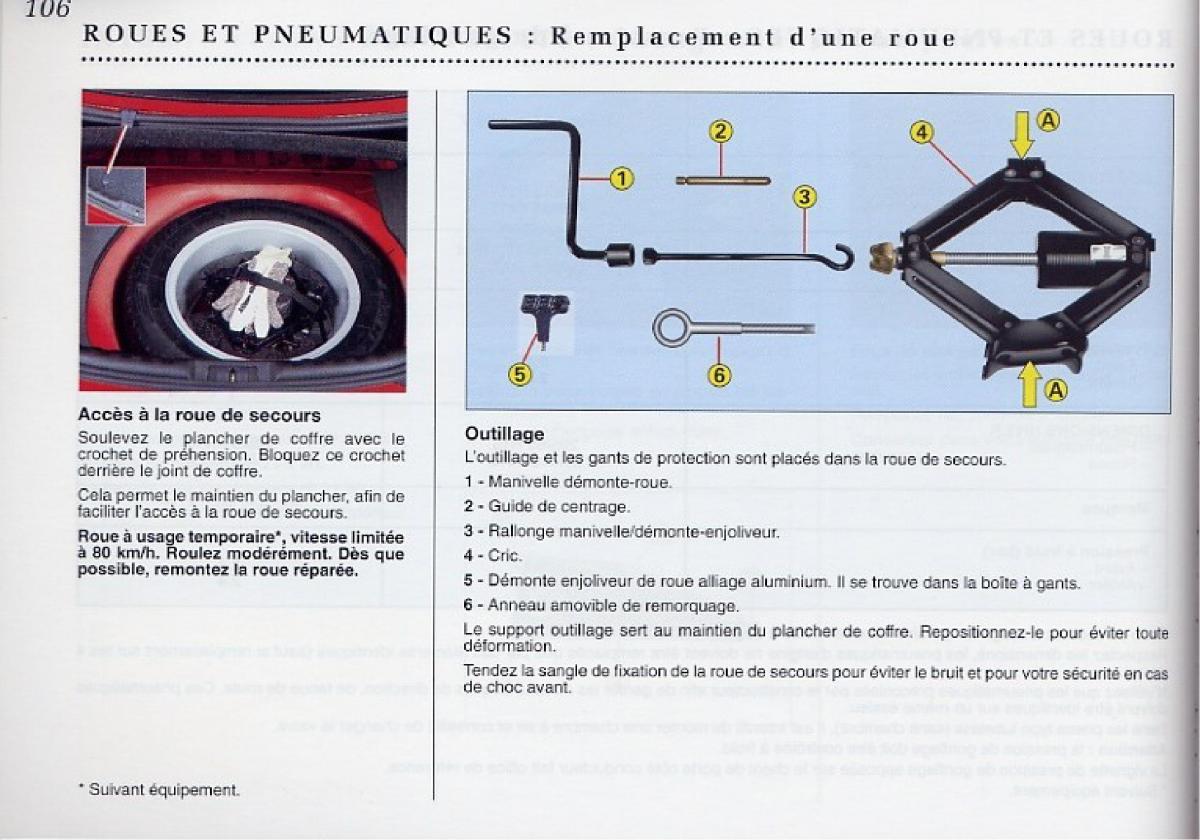 Peugeot 406 Coupe manuel du proprietaire / page 107