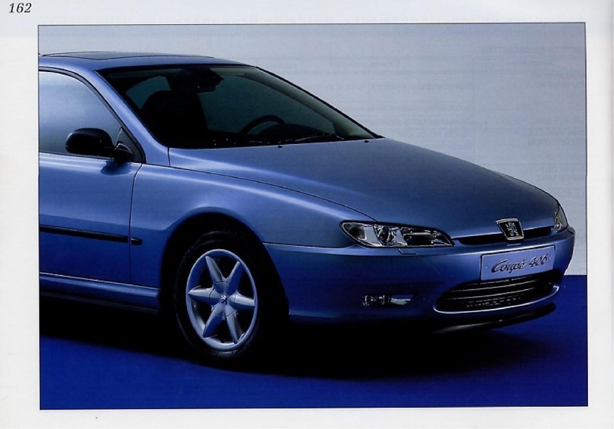 Peugeot 406 Coupe manuel du proprietaire / page 163