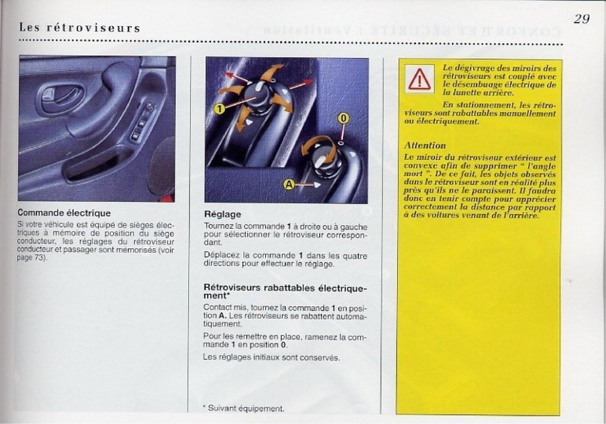 Peugeot 406 Coupe manuel du proprietaire / page 30