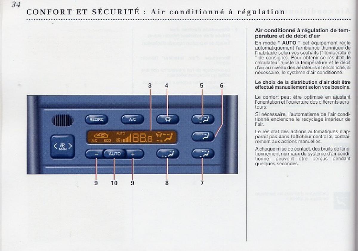 Peugeot 406 Coupe manuel du proprietaire / page 35